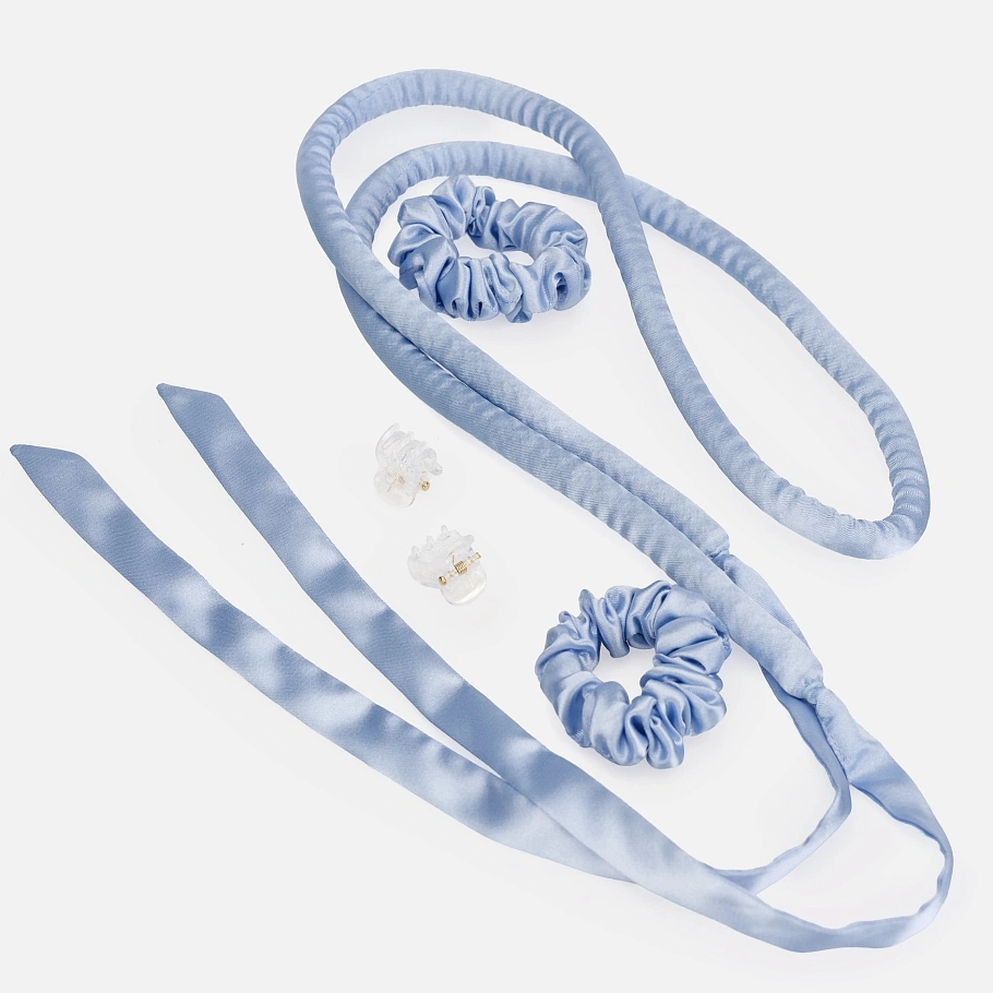 Мягкие бигуди "Комплект jillas slim elegant голубой" по цене 1&nbsp;390 ₽ для волос От каре до пояса