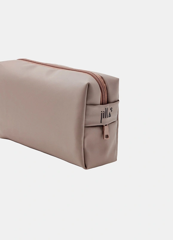 Косметичка jillas из искусственной кожи, S, серый по цене 1&nbsp;690 ₽, размеры 300х200х30