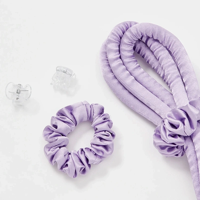 Мягкие бигуди из лебяжего пуха "Комплект jillas slim лавандовый" по цене ₽1,390, размеры 205х85х25, для волос От каре до пояса