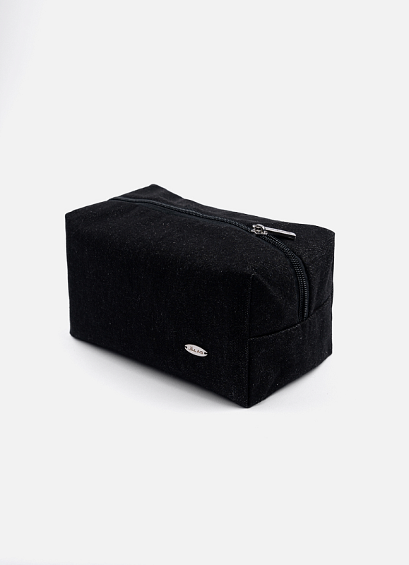 Косметичка jillas джинсовая, черный по цене 1&nbsp;890 ₽, размеры 300х200х30