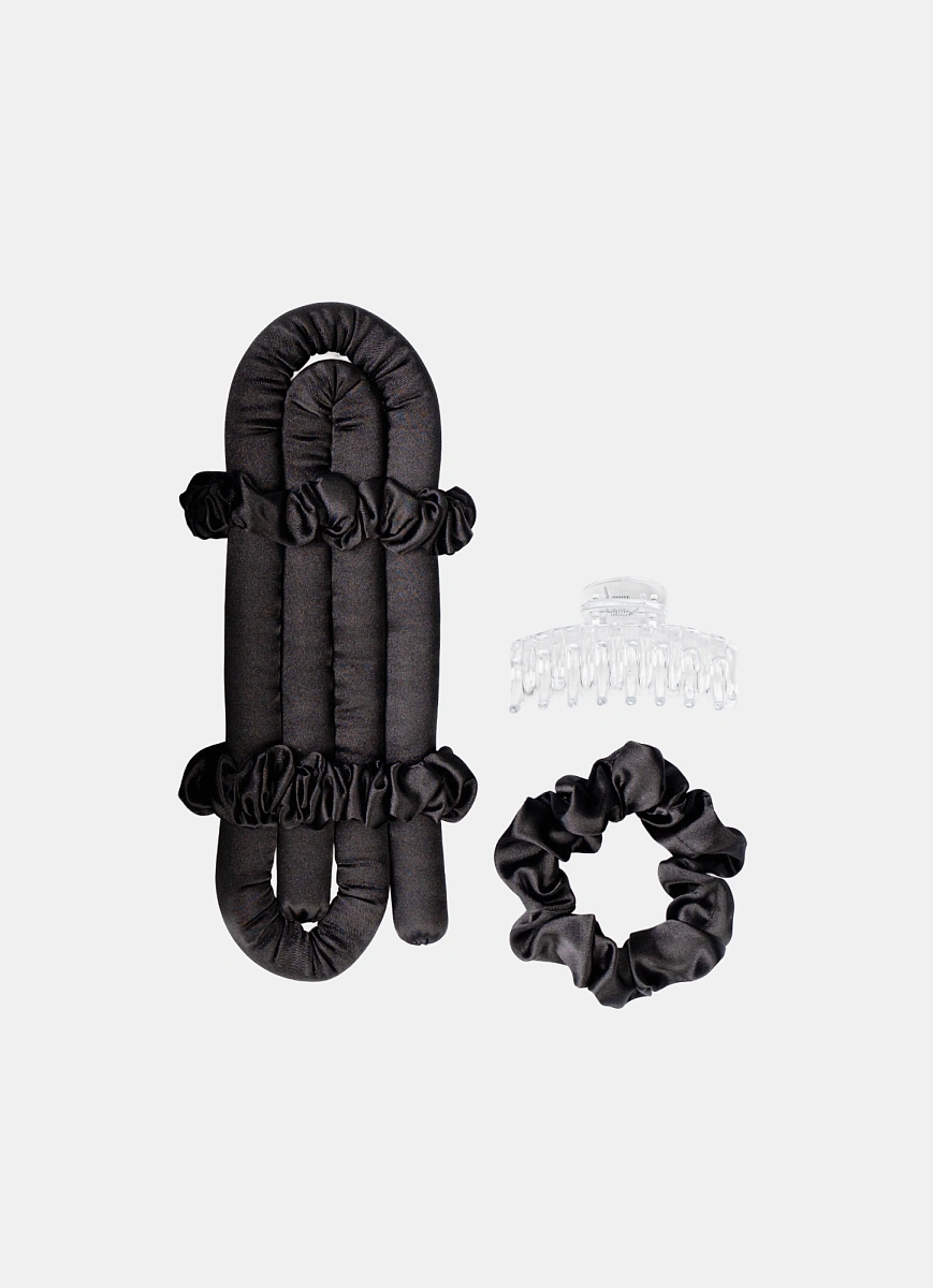 Мягкие бигуди "Комплект jillas mini черный" по цене 1&nbsp;390 ₽ для волос От плеч до пояса