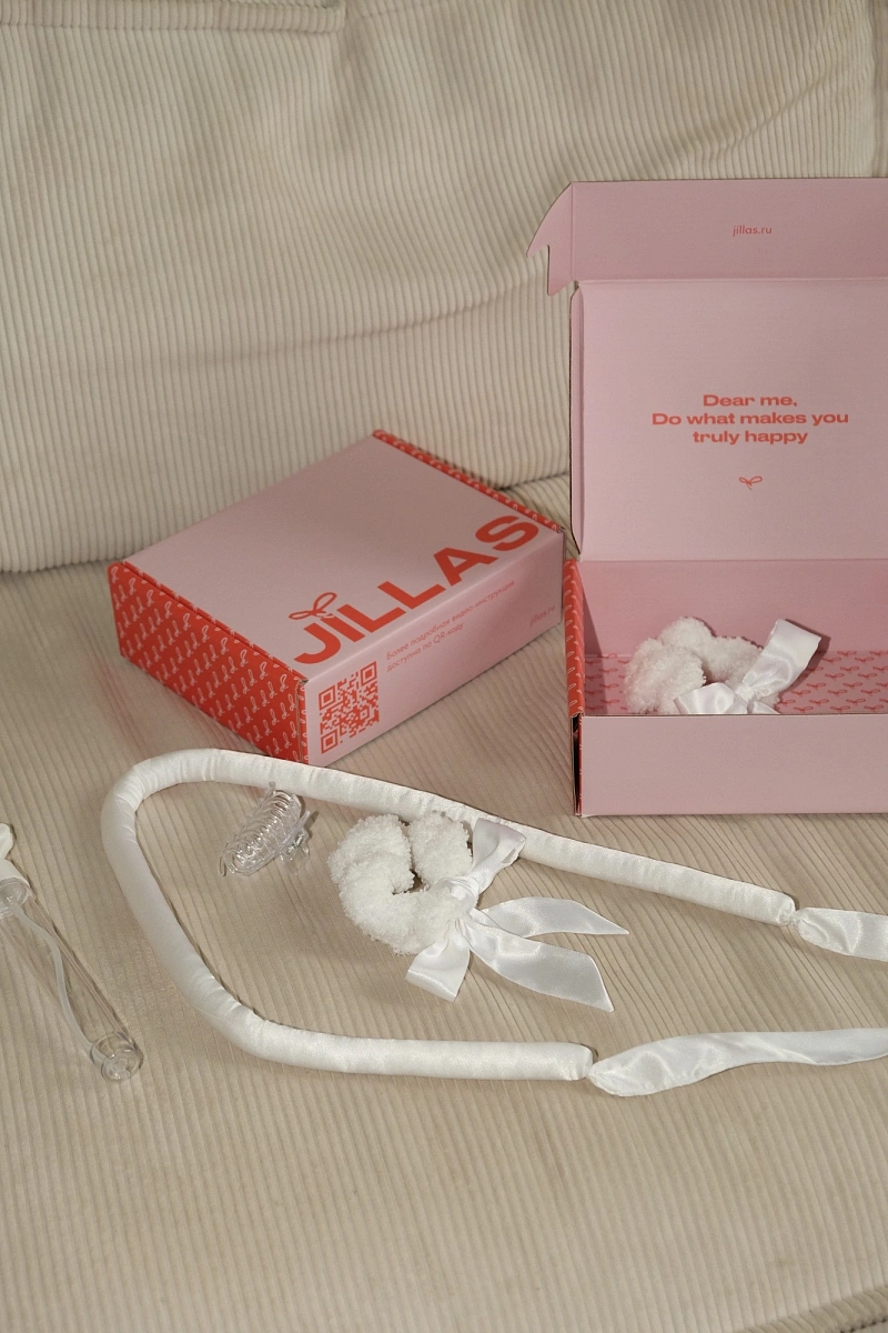 Мягкие бигуди "Набор jillas mini elegant белый" по цене 1&nbsp;990 ₽ для волос От плеч до пояса