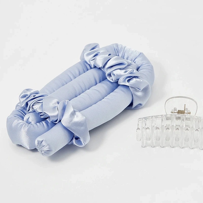 Мягкие бигуди из лебяжего пуха "Комплект jillas classic голубой" по цене 1&nbsp;390 ₽, размеры 255х105х50, для волос От лопаток до пояса