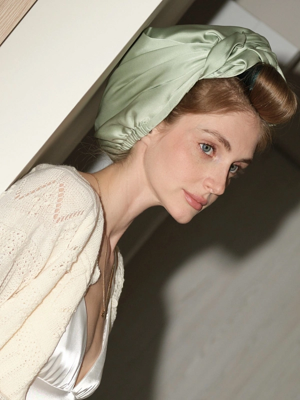 Аксессуар для фиксации бигуди jillas, фисташковый - аксессуар для локонов по цене 1&nbsp;190 ₽, материал Синтетическая ткань