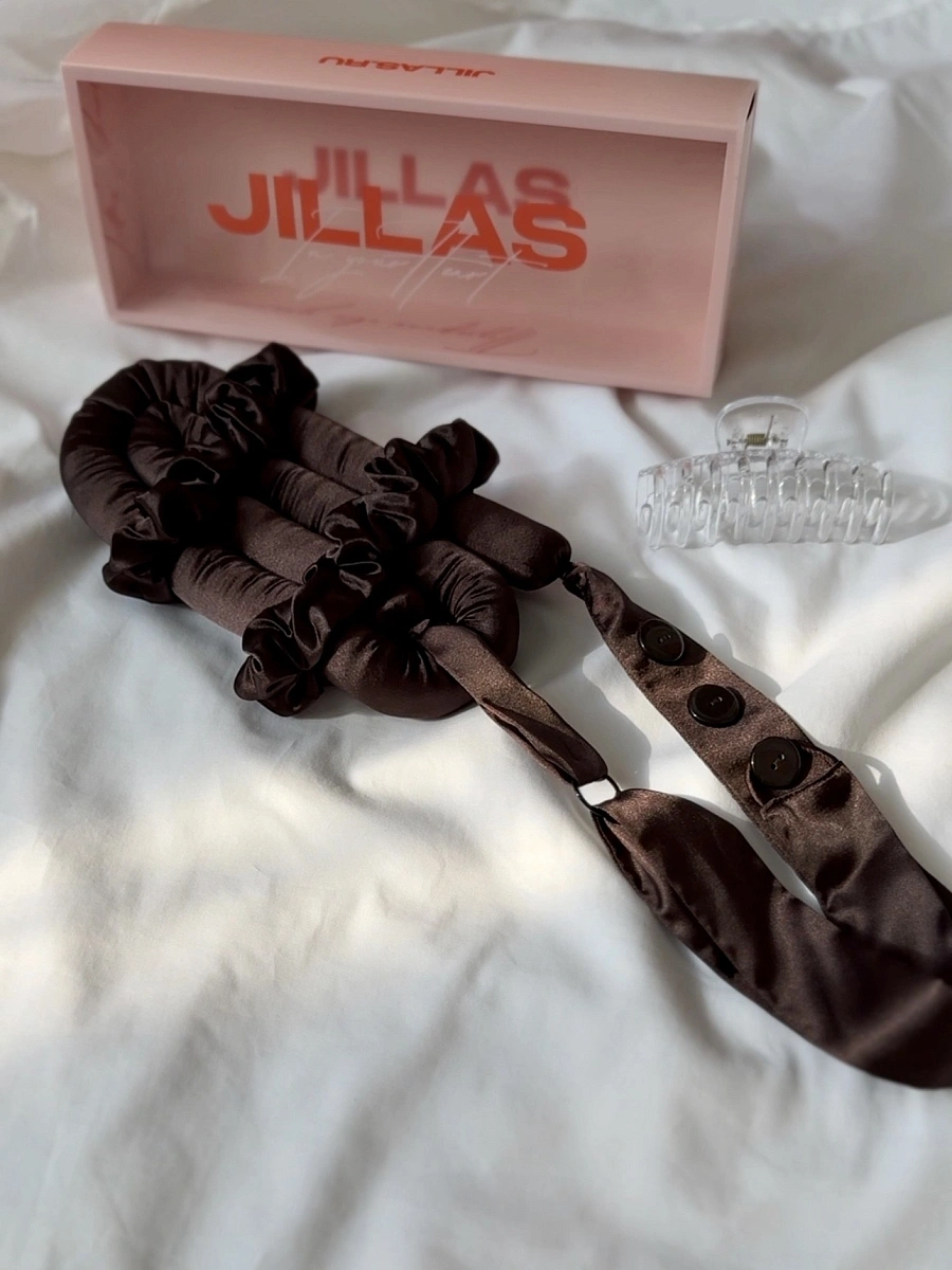 Мягкие бигуди "Комплект jillas classic elegant с пуговицами, коричневый" по цене 1 890 ₽ для волос От лопаток до пояса