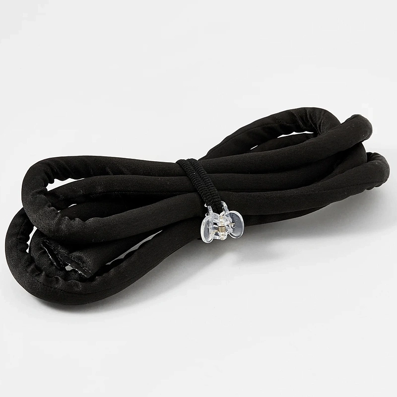 Мягкие бигуди из лебяжего пуха "Комплект jillas slim lite черный" по цене 690 ₽, размеры 200х150х25, для волос От каре до пояса