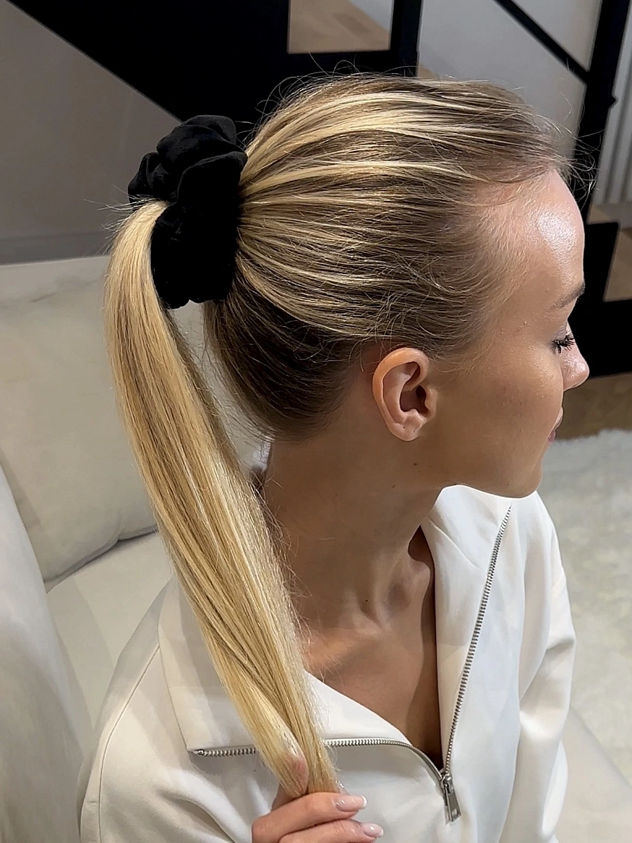 Резинки для волос jillas из велюра, 2шт (S и M), черный по цене 990 ₽