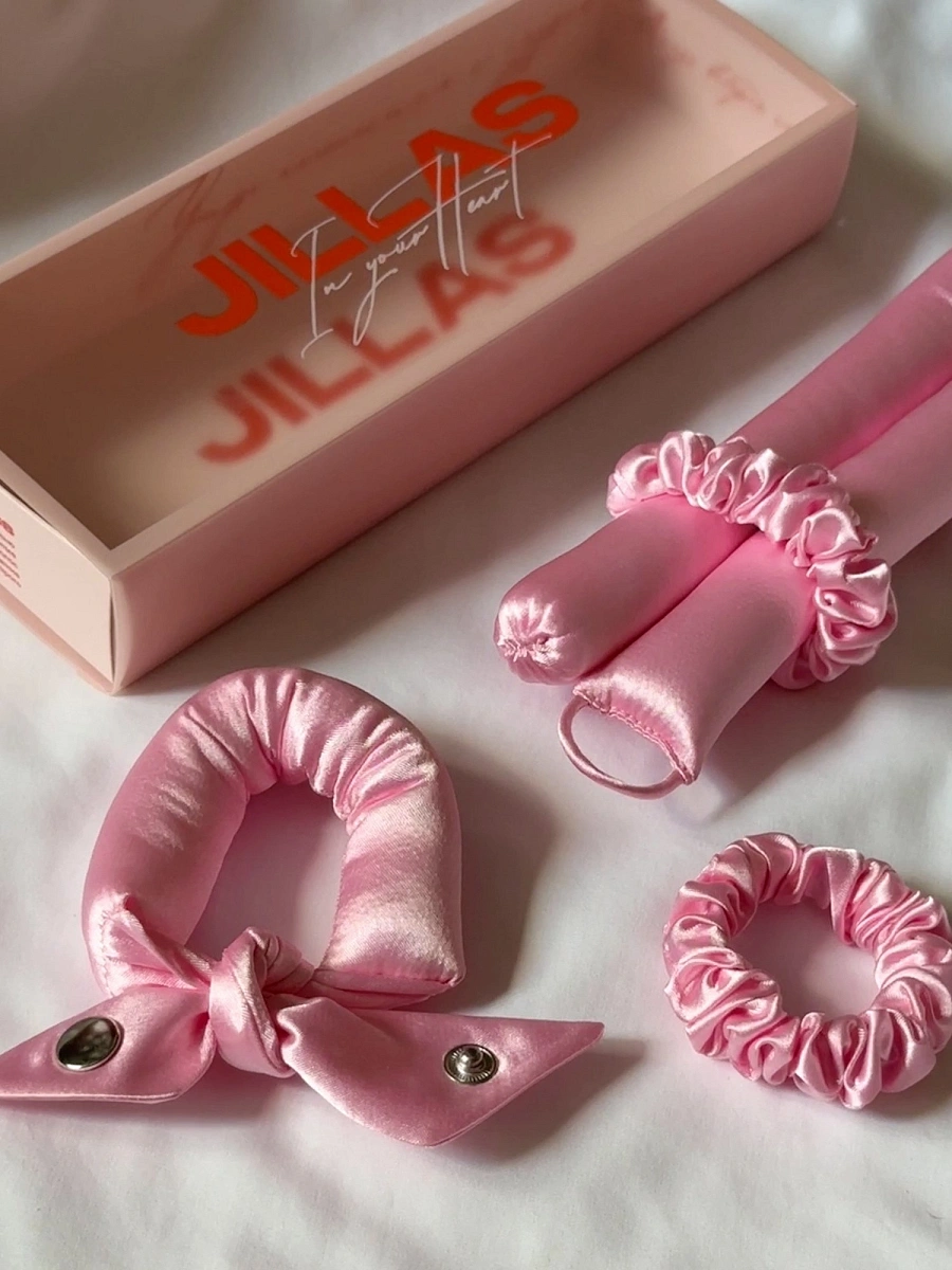 Мягкие бигуди "Комплект jillas unicorn (23/420), розовый" по цене 1 790 ₽ для волос От лопаток до пояса