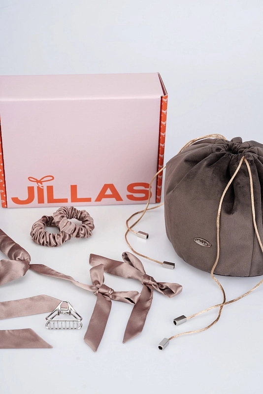 Мягкие бигуди из лебяжего пуха "Набор jillas for sleep, капучино" по цене 2&nbsp;990 ₽, размеры 215х175х75, для волос От плеч до пояса