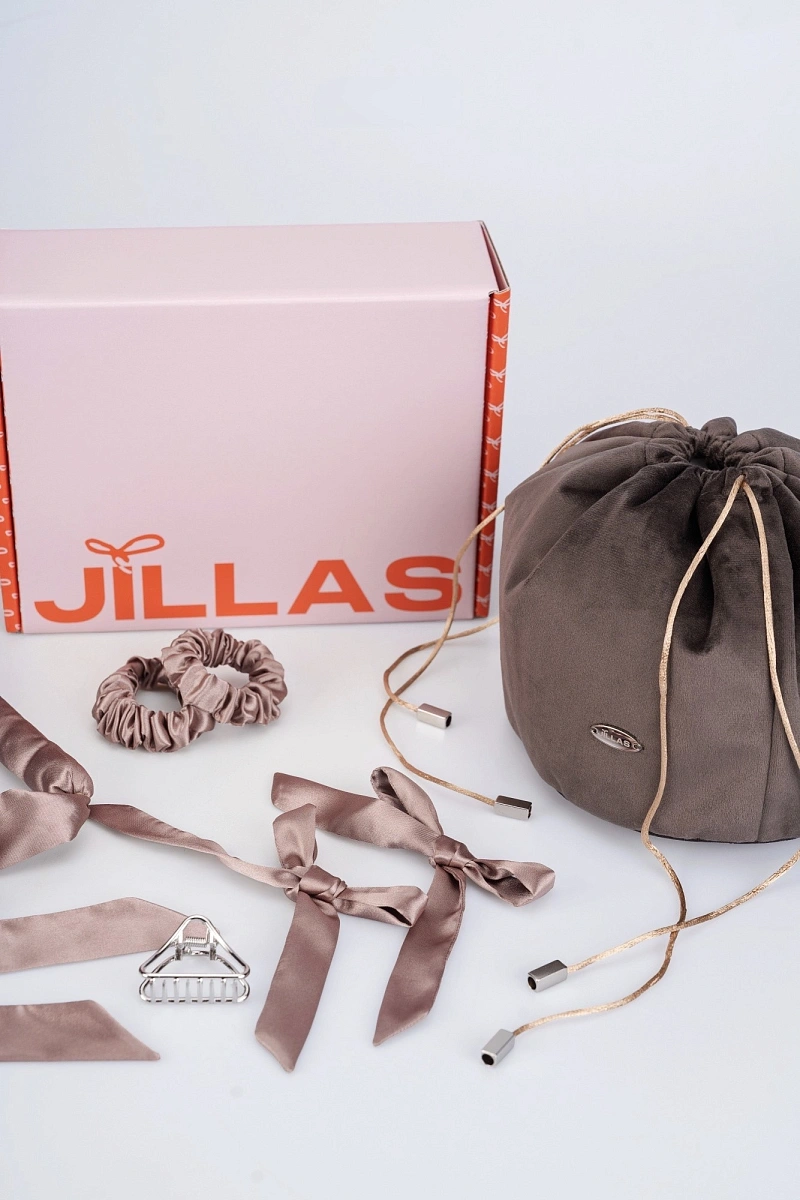 Мягкие бигуди "Набор jillas for sleep, капучино" по цене 2&nbsp;990 ₽ для волос От плеч до пояса