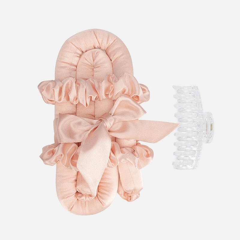 Мягкие бигуди из лебяжего пуха "Комплект jillas classic elegant персиковый" по цене 1&nbsp;590 ₽, размеры 255х105х50, для волос От лопаток до пояса