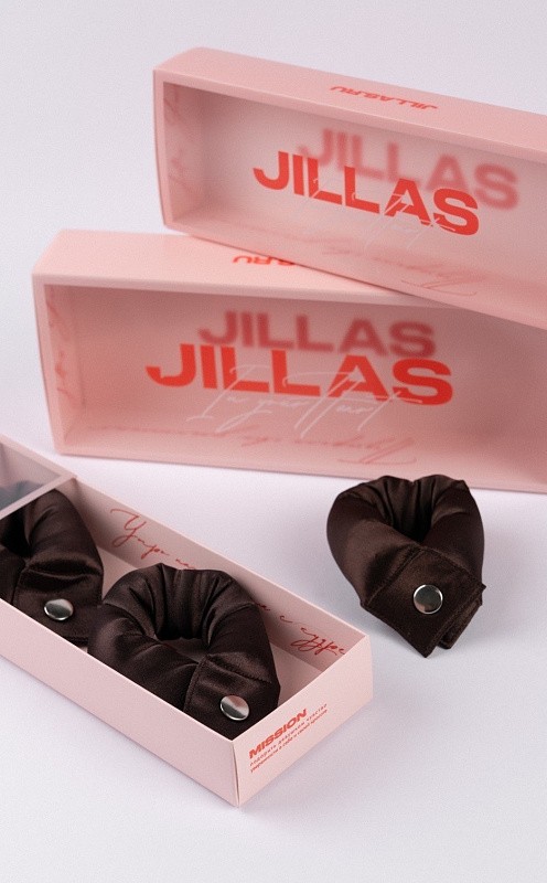 Мягкие бигуди из лебяжего пуха "Комплект jillas compact 190/26, коричневый" по цене 2&nbsp;190 ₽, размеры 255х105х50, для волос От лопаток до пояса