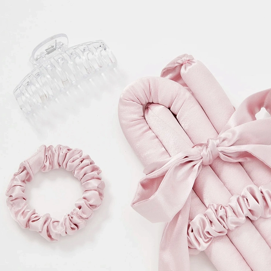 Мягкие бигуди "Комплект jillas mini elegant светло-розовый" по цене 1&nbsp;590 ₽ для волос От плеч до пояса