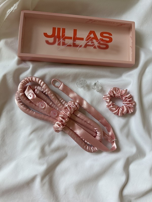 Комплект jillas slim elegant с пуговицами, светло-розовый