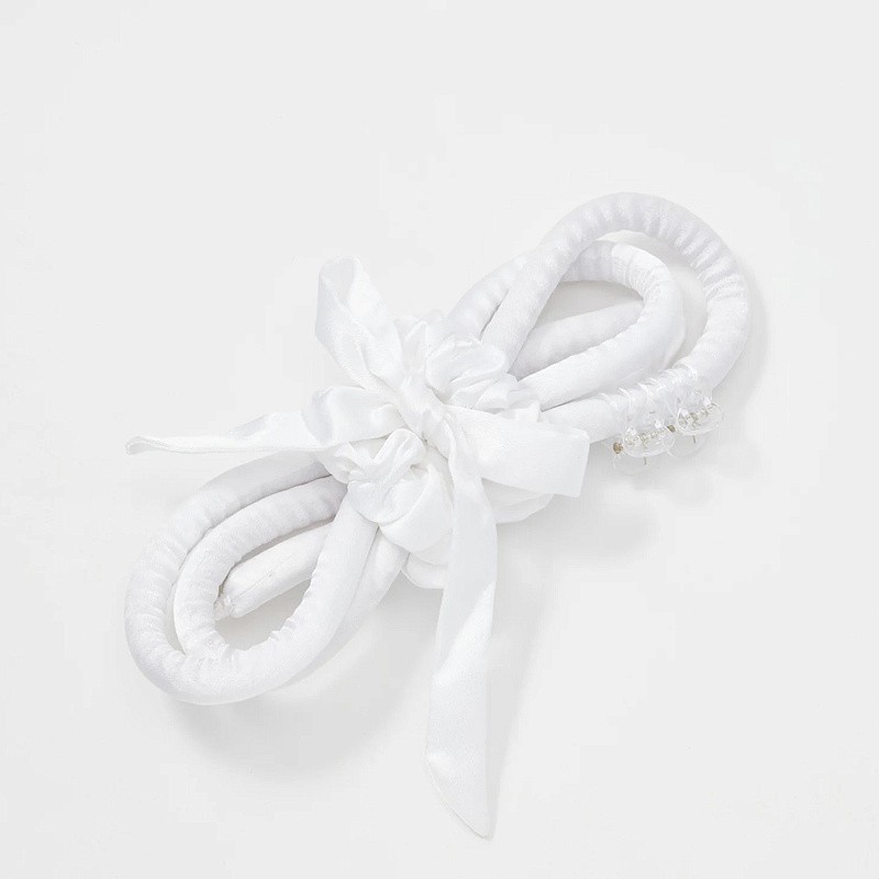 Мягкие бигуди из лебяжего пуха "Комплект jillas slim elegant белый" по цене 1&nbsp;390 ₽, размеры 205х85х25, для волос От каре до пояса