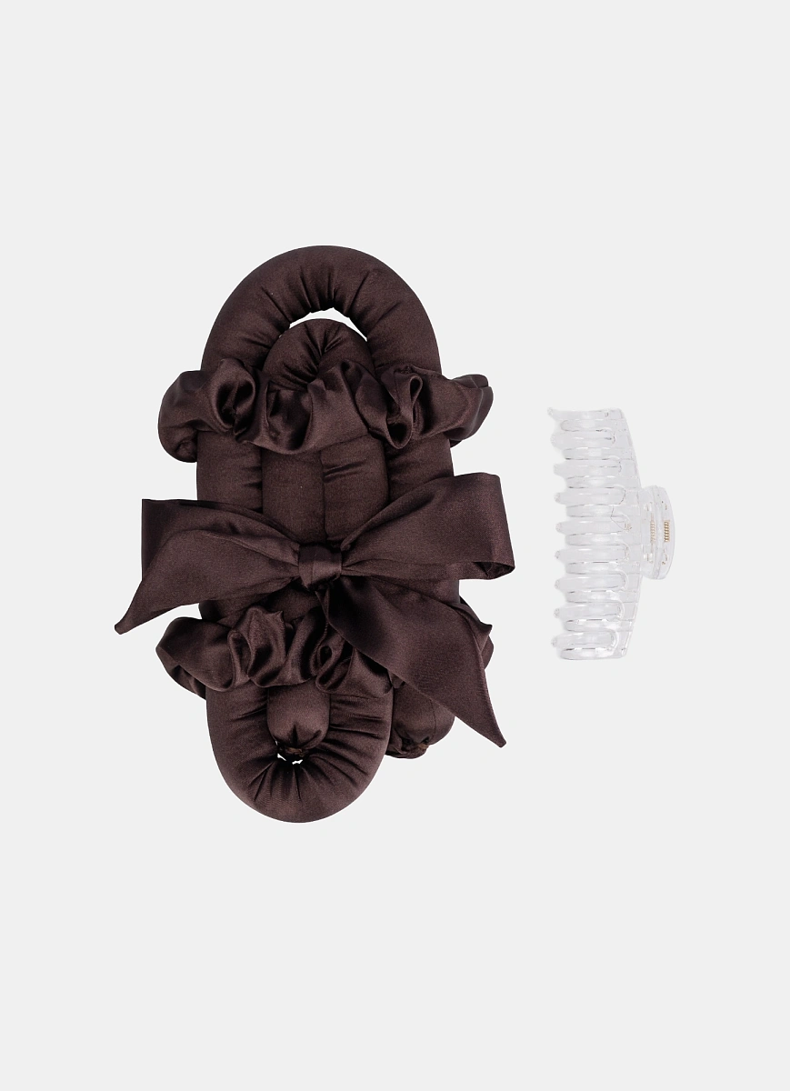 Мягкие бигуди "Комплект jillas classic elegant коричневый" по цене 1&nbsp;590 ₽ для волос От лопаток до пояса