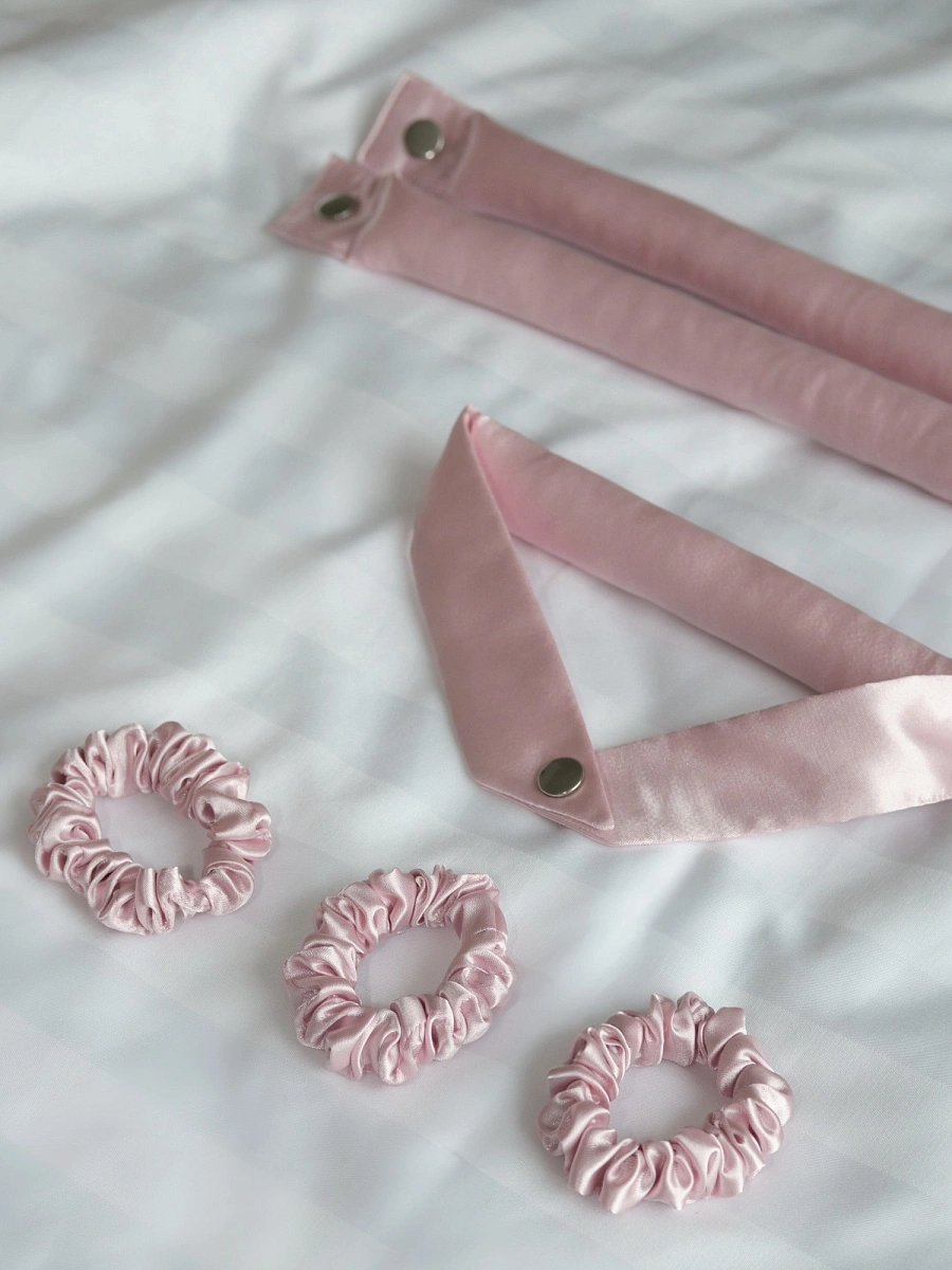 Мягкие бигуди "Комплект jillas classic compact 2.0, светло-розовый" по цене 2&nbsp;290 ₽ для волос От лопаток до пояса