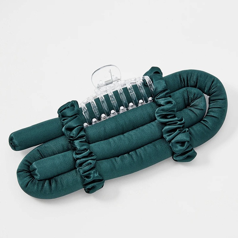 Мягкие бигуди из лебяжего пуха "Комплект jillas mini изумрудный" по цене 1&nbsp;390 ₽, размеры 235х85х40, для волос От плеч до пояса