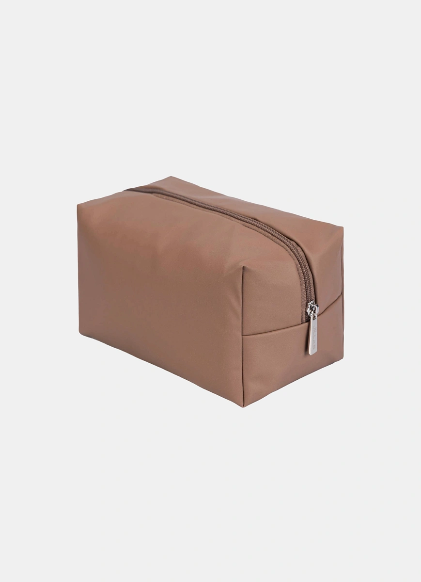 Косметичка jillas из искусственной кожи, кофейный по цене 1 690 ₽