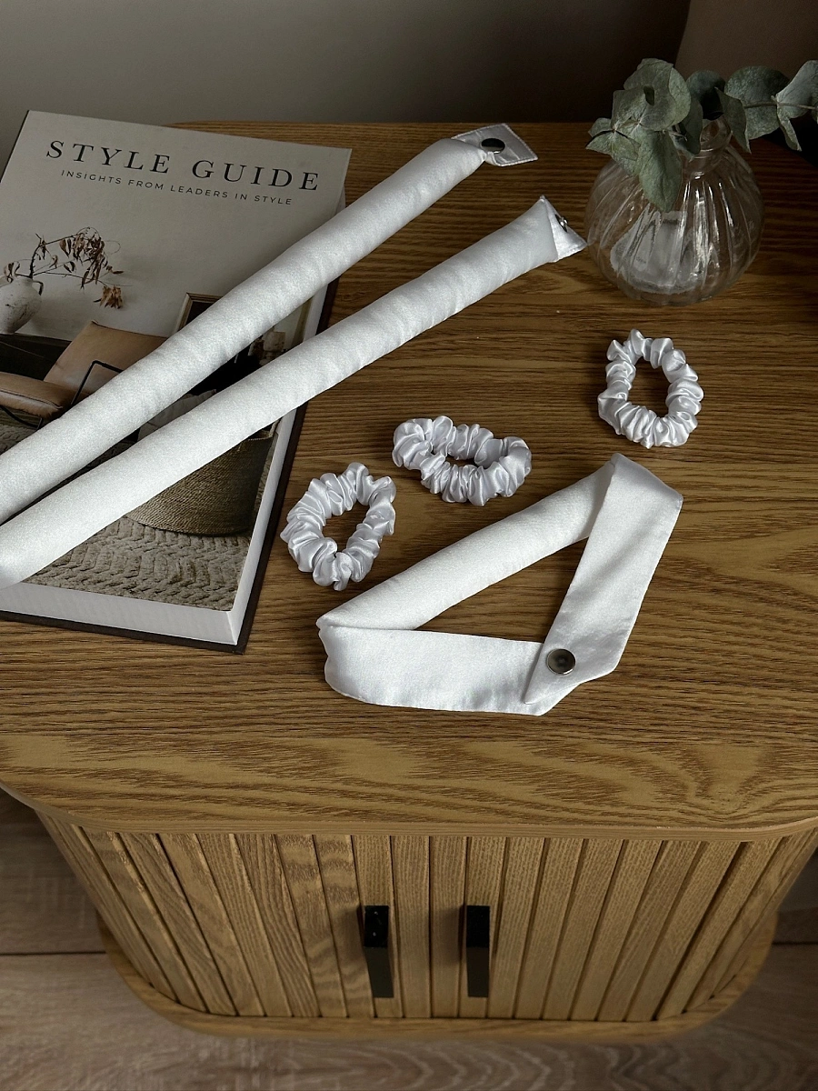 Мягкие бигуди "Комплект jillas classic compact 2.0, белый" по цене 2&nbsp;290 ₽ для волос От лопаток до пояса