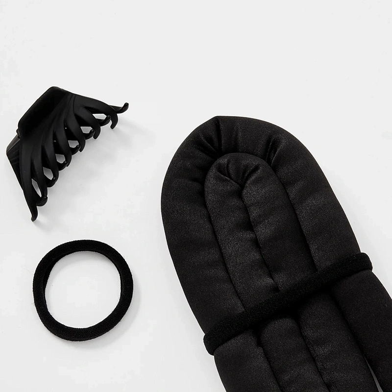 Мягкие бигуди из лебяжего пуха "Комплект jillas classic lite черный" по цене 690 ₽, размеры 200х150х40, для волос От лопаток до пояса