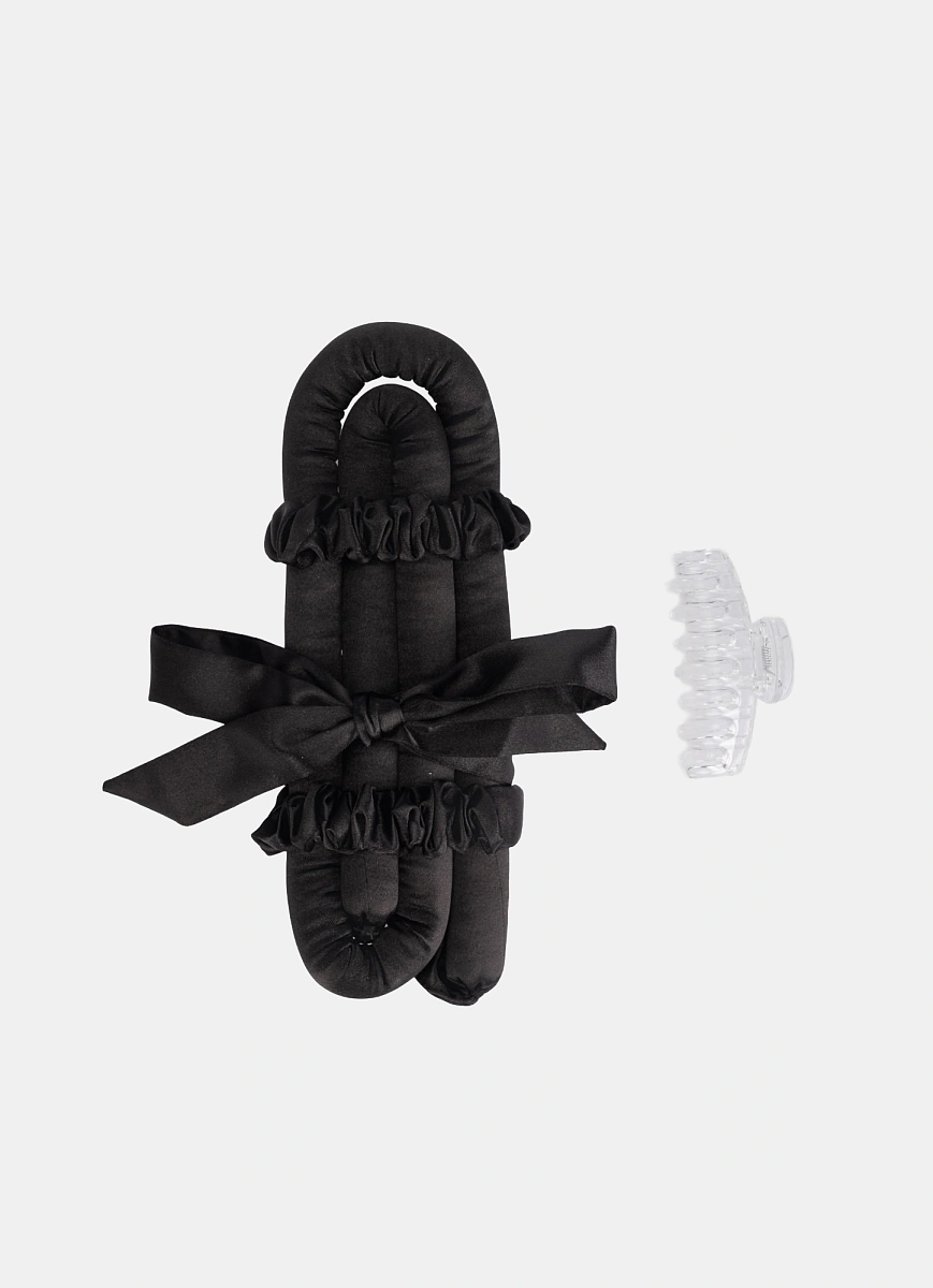 Мягкие бигуди "Комплект jillas mini elegant черный" по цене 1&nbsp;590 ₽ для волос От плеч до пояса