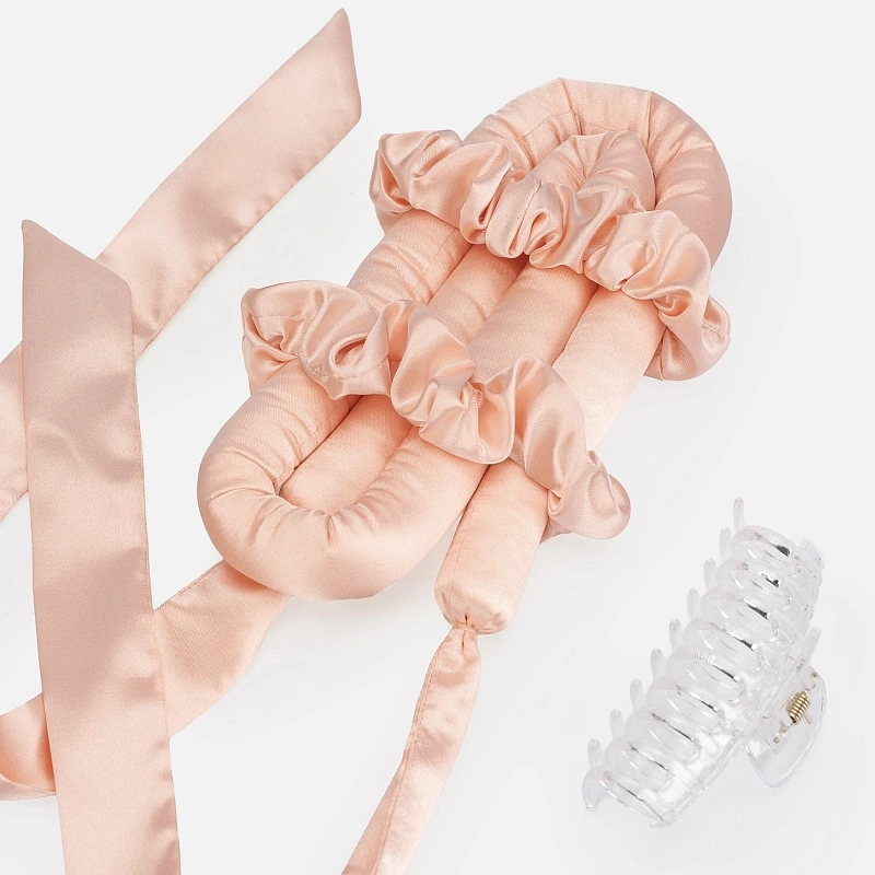 Мягкие бигуди из лебяжего пуха "Комплект jillas classic elegant персиковый" по цене 1&nbsp;590 ₽, размеры 255х105х50, для волос От лопаток до пояса