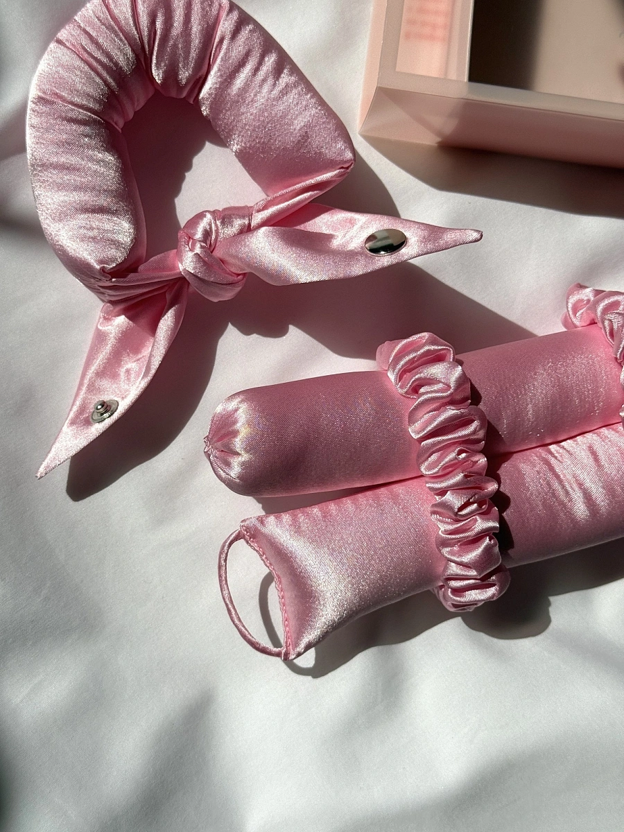 Мягкие бигуди "Комплект jillas unicorn (34/420), розовый" по цене 1 990 ₽ для волос От лопаток до пояса