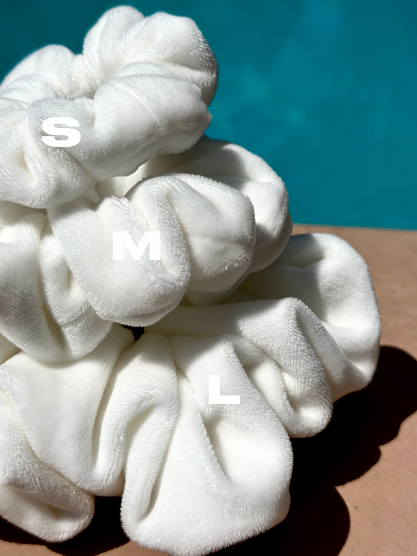 Резинка для волос jillas из велюра, L, белый