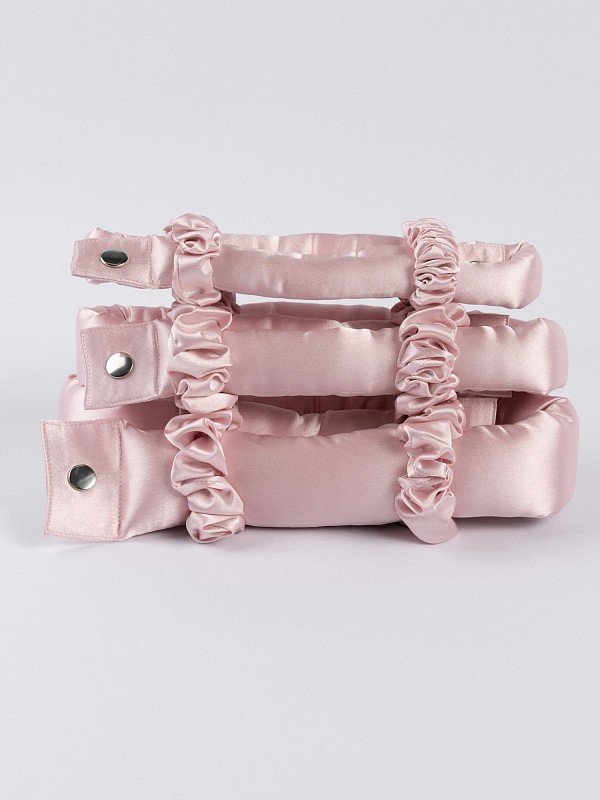 Мягкие бигуди из лебяжего пуха "Комплект jillas mini basic, светло-розовый" по цене ₽1,890, размеры 235х85х40, для волос От плеч до пояса