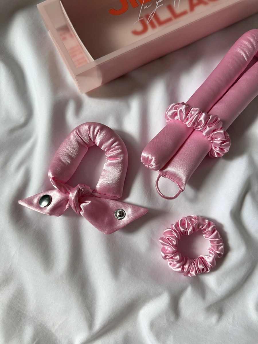 Мягкие бигуди "Комплект jillas unicorn (23/420), розовый" по цене 1 790 ₽ для волос От лопаток до пояса
