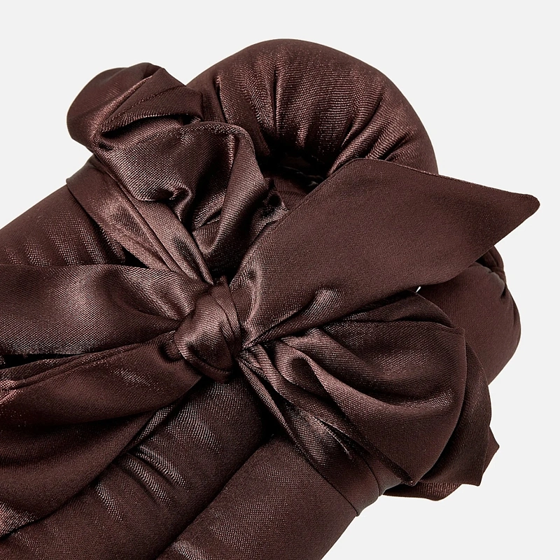 Мягкие бигуди из лебяжего пуха "Комплект jillas classic elegant коричневый" по цене 1&nbsp;590 ₽, размеры 255х105х50, для волос От лопаток до пояса