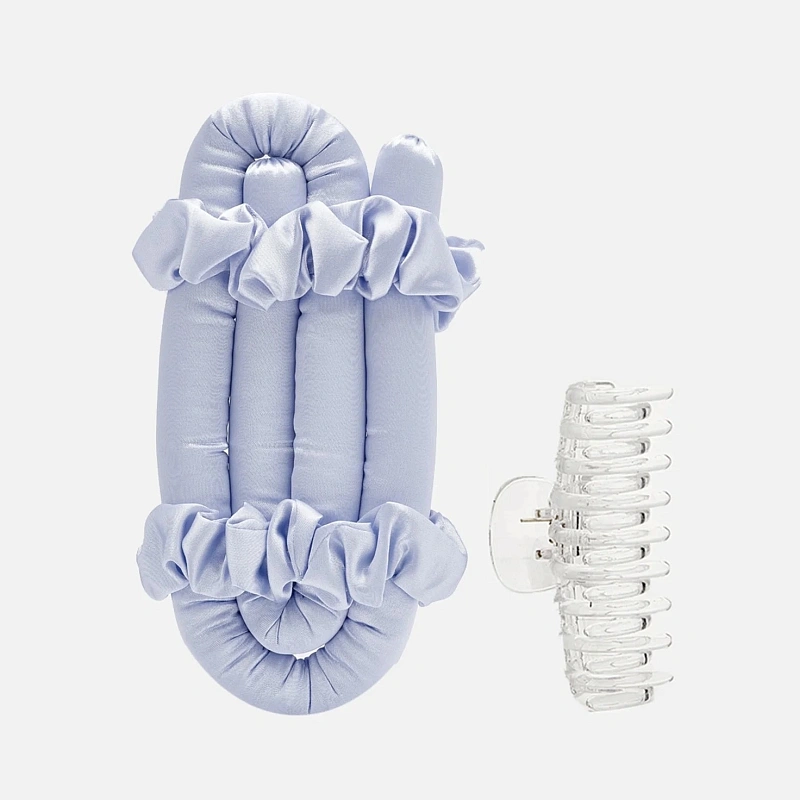 Мягкие бигуди из лебяжего пуха "Комплект jillas classic голубой" по цене 1&nbsp;390 ₽, размеры 255х105х50, для волос От лопаток до пояса