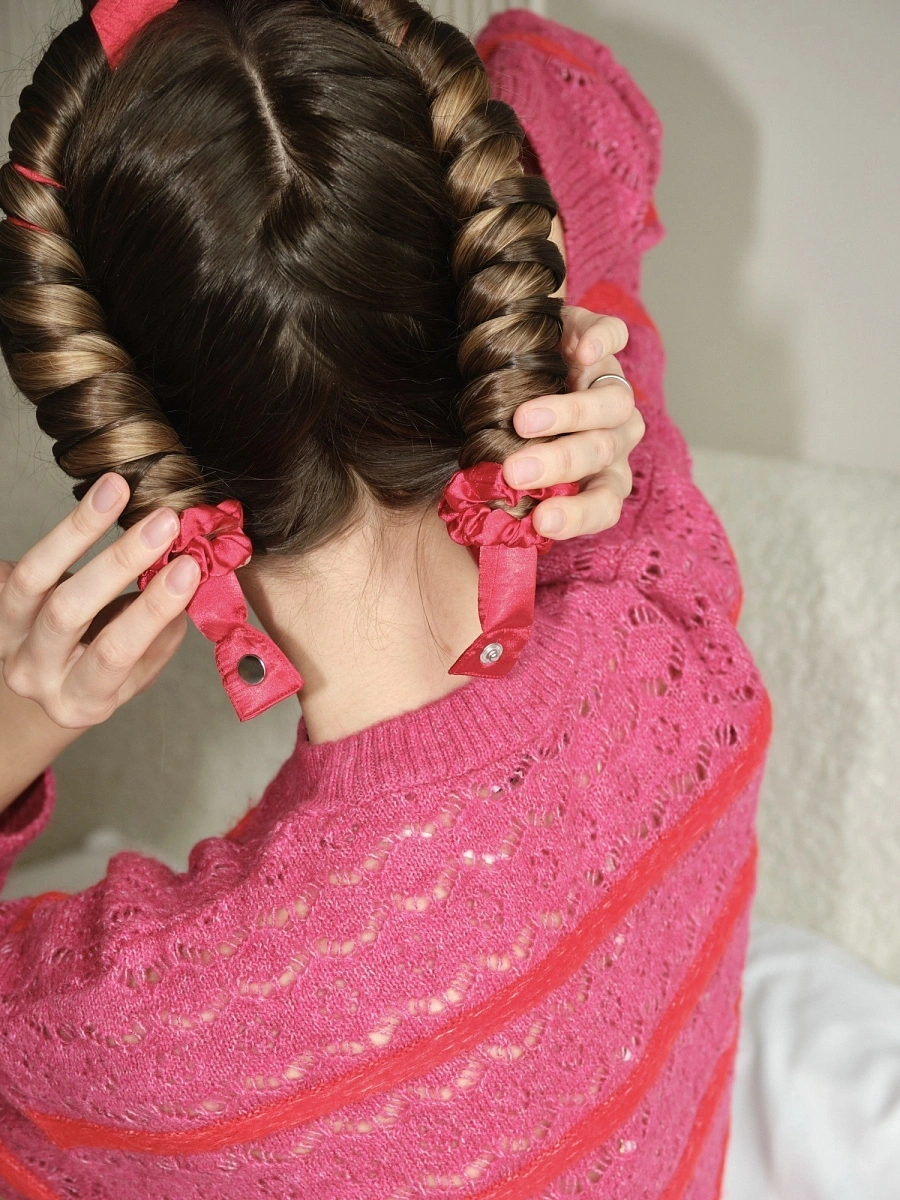 Мягкие бигуди "Комплект jillas classic compact 2.0, красный" по цене 2&nbsp;290 ₽ для волос От лопаток до пояса