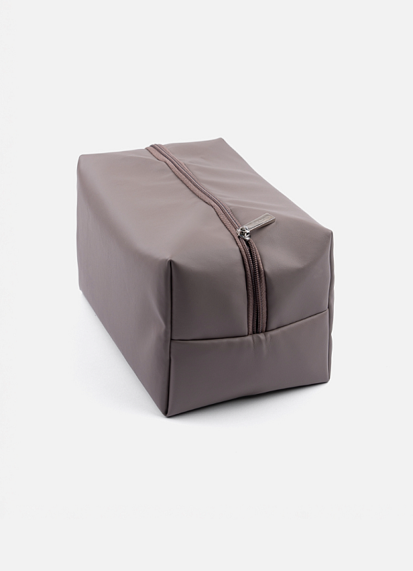 Косметичка jillas из искусственной кожи, L, серый по цене 1&nbsp;990 ₽, размеры 350х250х30