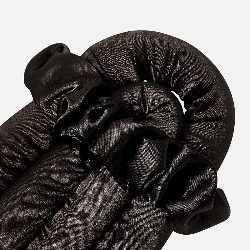 Мягкие бигуди из лебяжего пуха "Комплект jillas classic черный" по цене 1&nbsp;390 ₽, размеры 255х105х50, для волос От лопаток до пояса