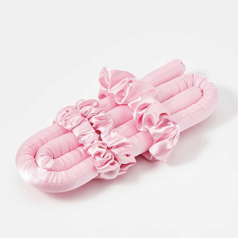 Мягкие бигуди из лебяжего пуха "Комплект jillas mini розовый" по цене 1&nbsp;390 ₽, размеры 235х85х40, для волос От плеч до пояса