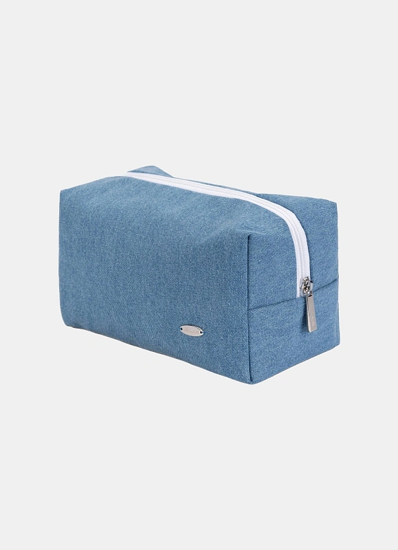 Косметичка jillas джинсовая, светло-голубой по цене 1&nbsp;890 ₽, размеры 300х200х30