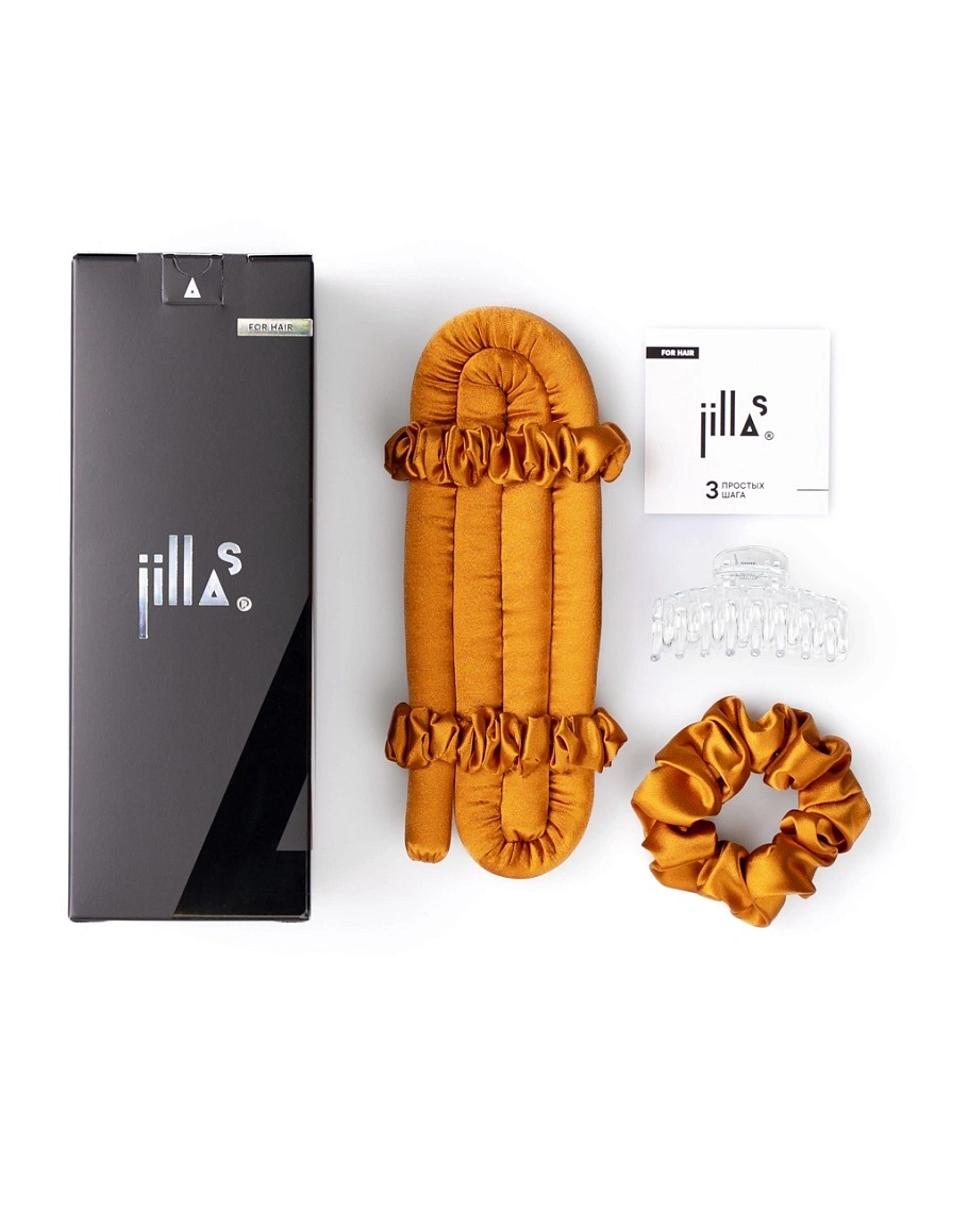 Мягкие бигуди "Комплект jillas mini оранжевый" по цене 1 390 ₽ для волос От плеч до пояса