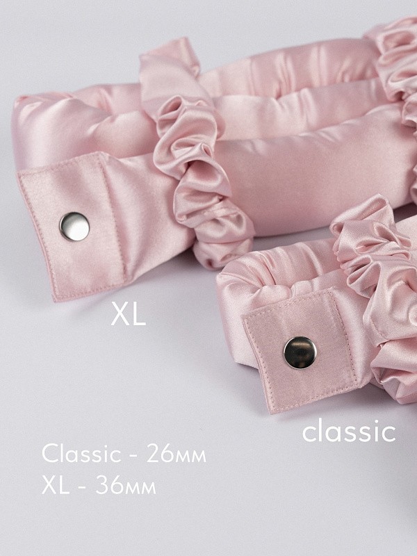 Мягкие бигуди из лебяжего пуха "Комплект jillas XL basic, светло-розовый" по цене 2&nbsp;090 ₽, размеры 215х175х75, для волос От лопаток до пояса