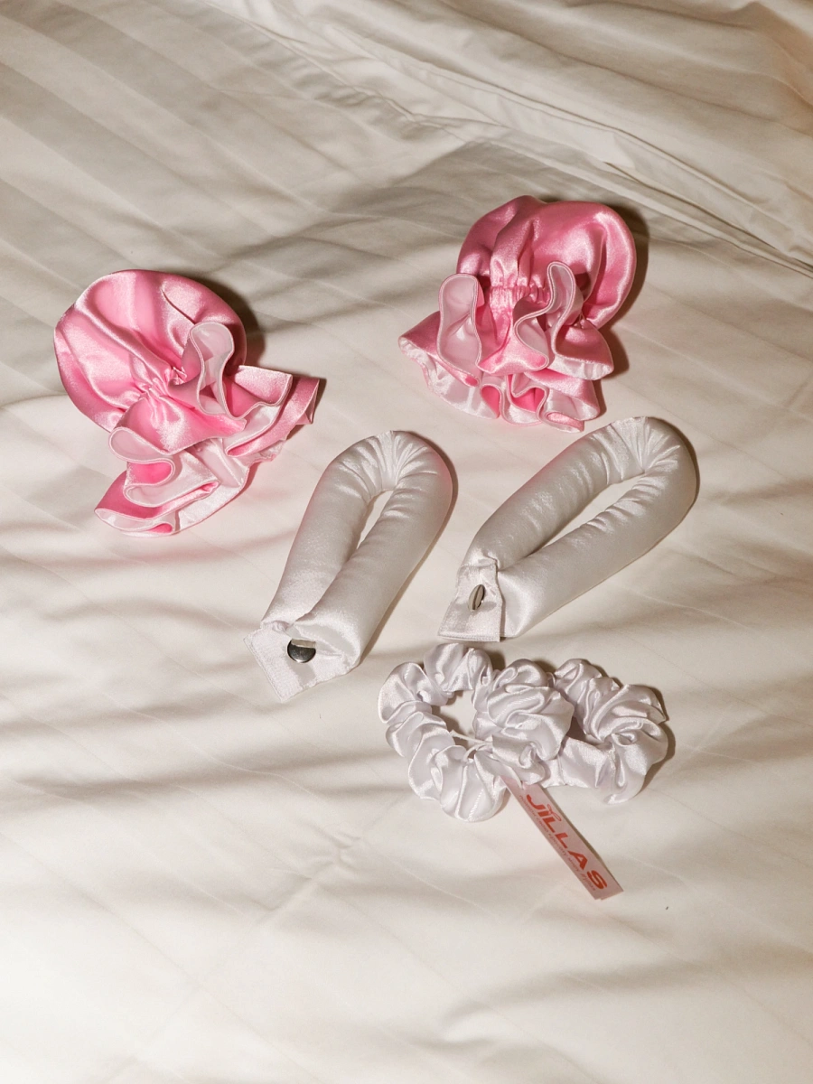 Мягкие бигуди "Комплект jillas classic compact белый" по цене 1 990 ₽ для волос От лопаток до пояса