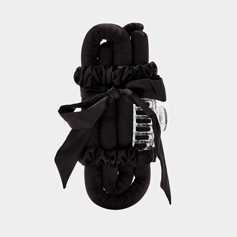 Мягкие бигуди из лебяжего пуха "Комплект jillas mini elegant черный" по цене 1&nbsp;590 ₽, размеры 235х85х40, для волос От плеч до пояса