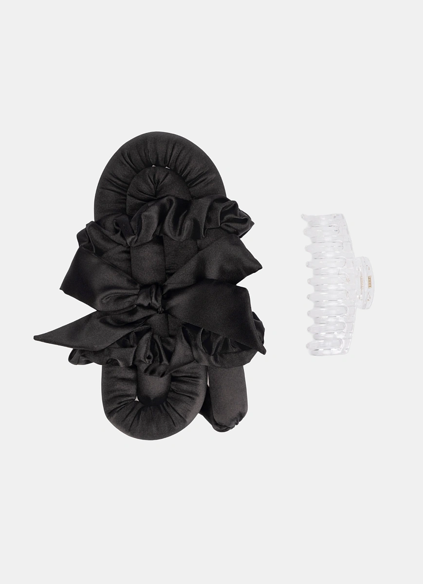 Мягкие бигуди "Комплект jillas classic elegant черный" по цене ₽1,590 для волос От лопаток до пояса