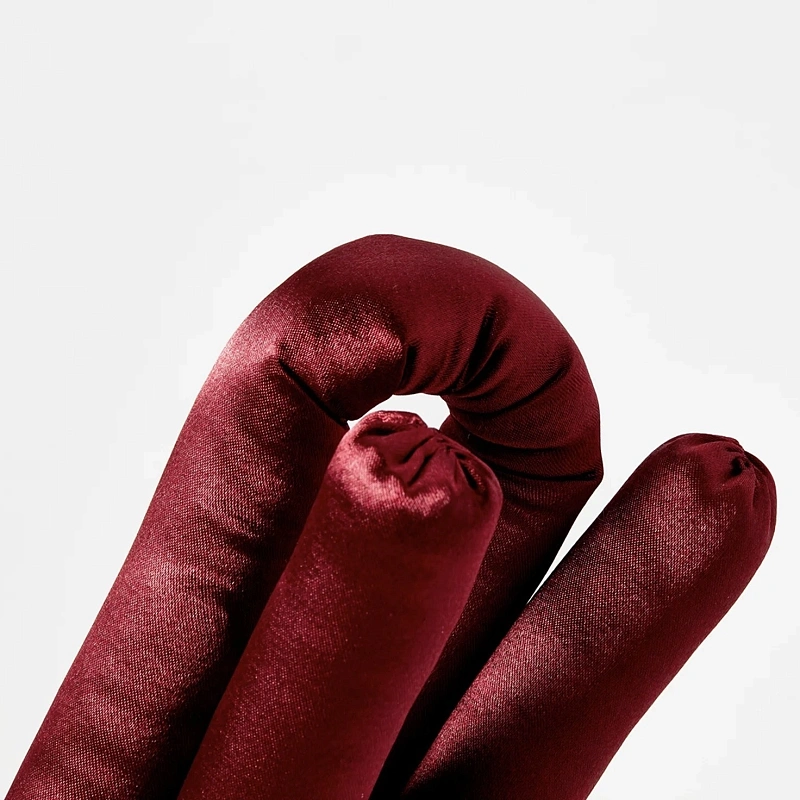 Мягкие бигуди из лебяжего пуха "Комплект jillas classic бордовый" по цене 1&nbsp;390 ₽, размеры 255х105х50, для волос От лопаток до пояса