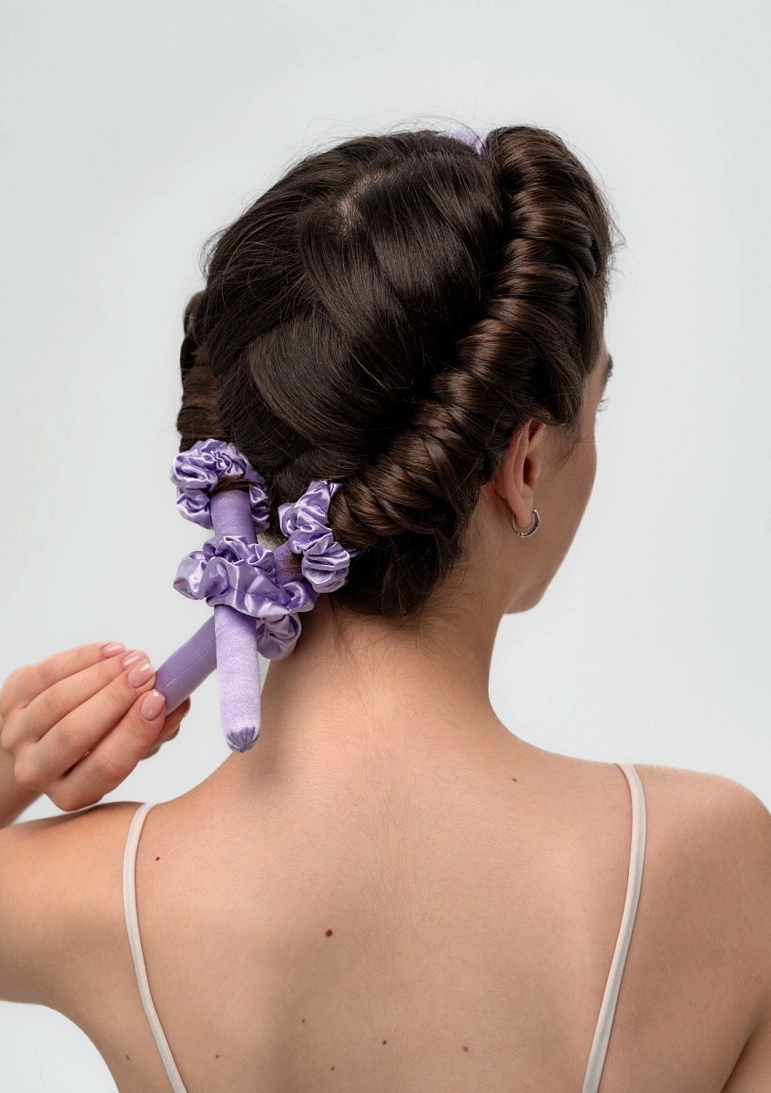 Мягкие бигуди "Комплект jillas mini лавандовый" по цене 1 390 ₽ для волос От плеч до пояса