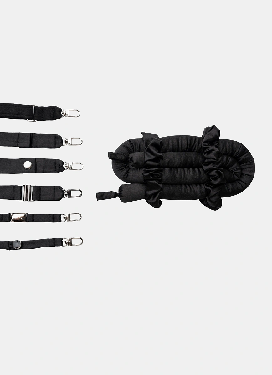 Мягкие бигуди "Комплект jillas mini Pro черный" по цене 3&nbsp;290 ₽ для волос От плеч до пояса