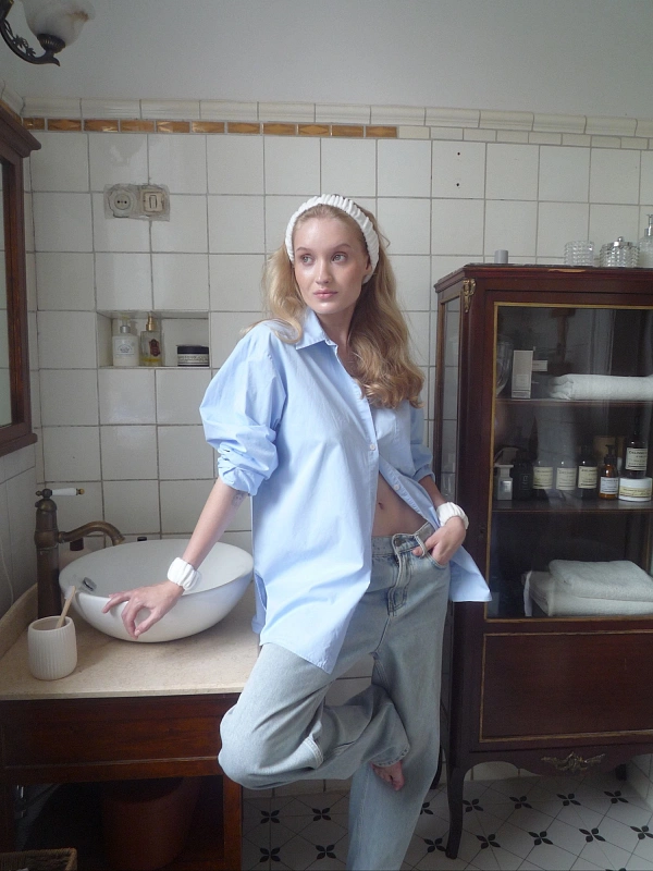 Набор повязок для умывания jillas из велюра, белый, 4,5 см - аксессуар для локонов по цене 1&nbsp;290 ₽, материал Синтетическая ткань