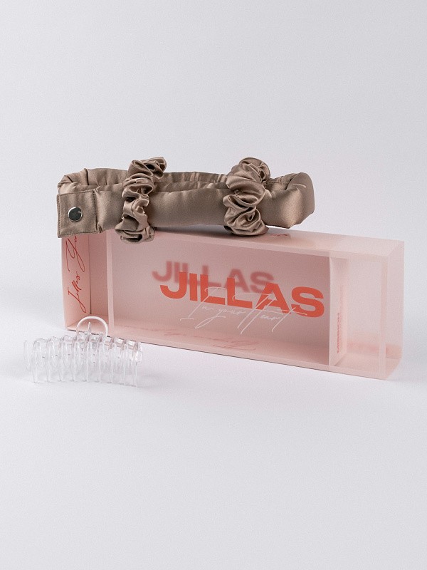 Мягкие бигуди из лебяжего пуха "Комплект jillas classic basic, капучино" по цене 1&nbsp;990 ₽, размеры 255х105х50, для волос От лопаток до пояса