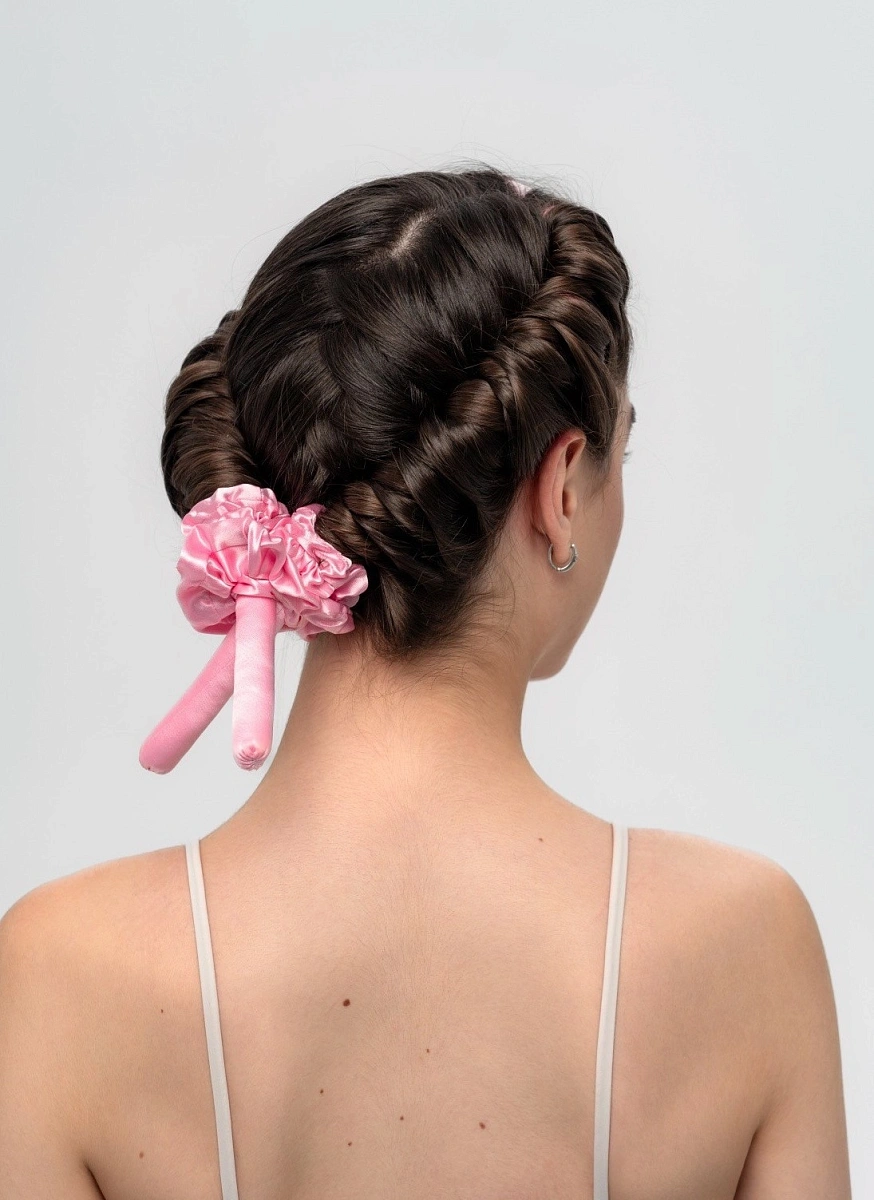 Мягкие бигуди "Комплект jillas mini розовый" по цене ₽1,390 для волос От плеч до пояса