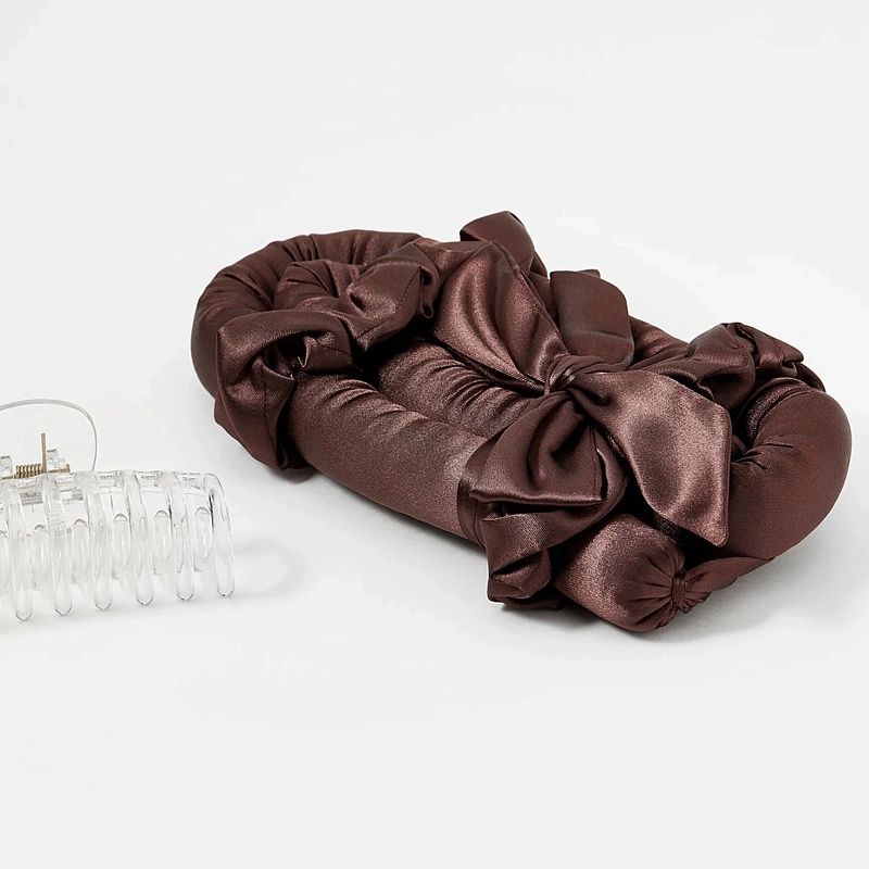 Мягкие бигуди из лебяжего пуха "Комплект jillas classic elegant коричневый" по цене 1&nbsp;590 ₽, размеры 255х105х50, для волос От лопаток до пояса